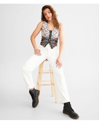 Gilded Intent Southwest Tank Top - White