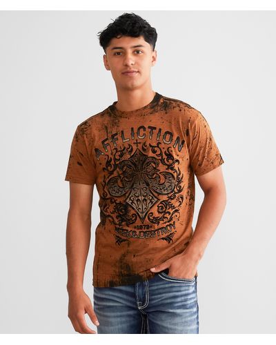 Affliction Signify T-shirt - Brown