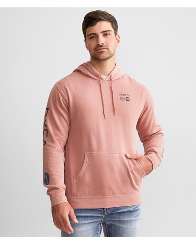RVCA Pigment Dye Hooded Sweatshirt - Pink