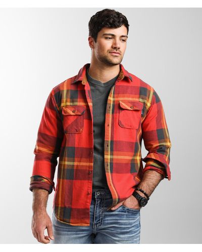 Hurley Santa Cruz Flannel Shirt - Orange