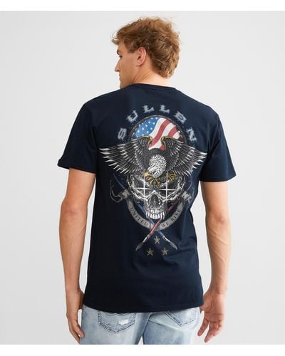 Sullen Eagle Badge T-shirt - Blue