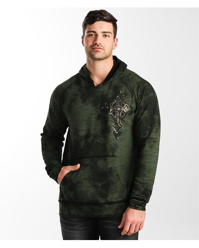 Affliction Stone Grail Reversible Hoodie - Green