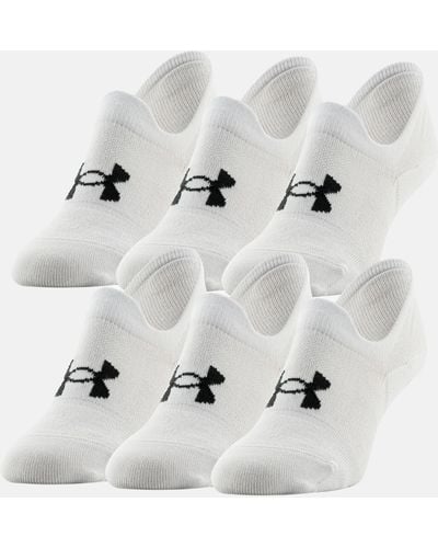 Under Armour Essential 6 Pack Socks - Natural