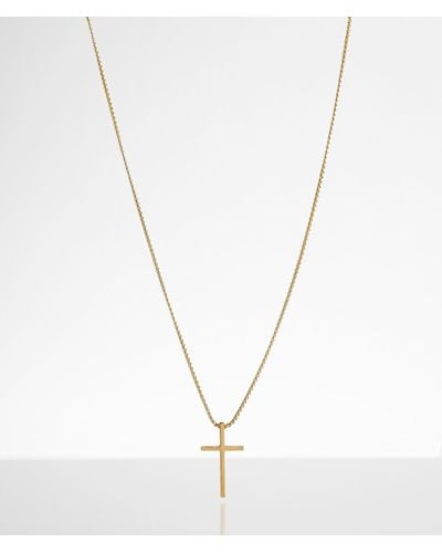 BKE Cross 23" Necklace - Metallic