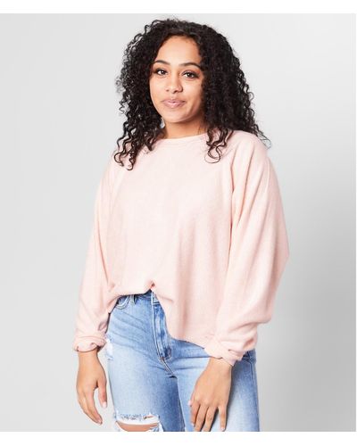 Billabong Carried Away Hacci Pullover - Pink