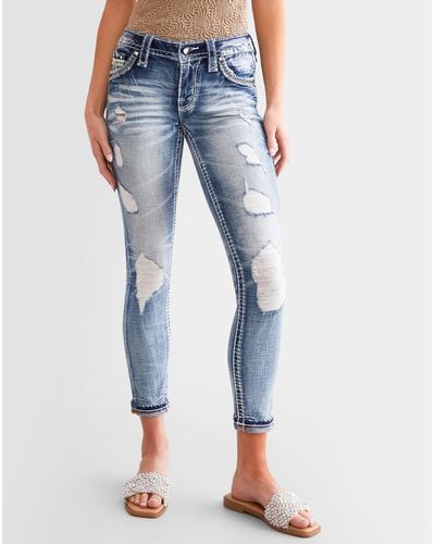Rock Revival Saoirse Low Rise Ankle Skinny Stretch Jean - Blue