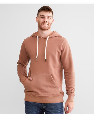 Outpost Makers Solid Hooded Sweatshirt - Brown