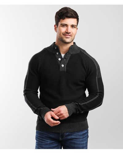 BKE Charles Henley Sweater - Black