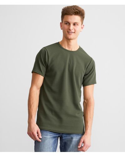 Rustic Dime Textured T-shirt - Green