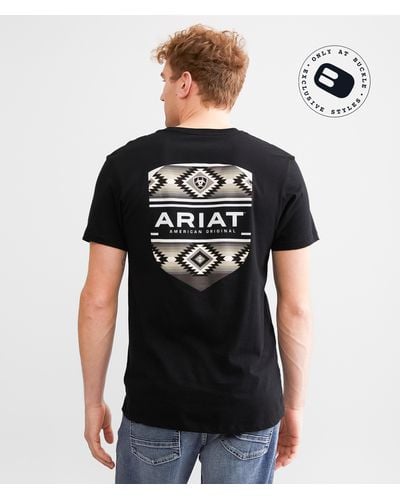 Ariat Canyon Aztec Shield T-shirt - Black