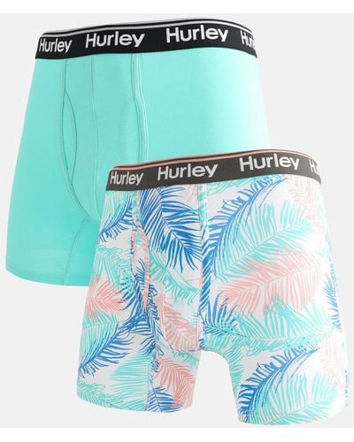 Hurley 2 Pack Stretch Boxer Briefs - Green