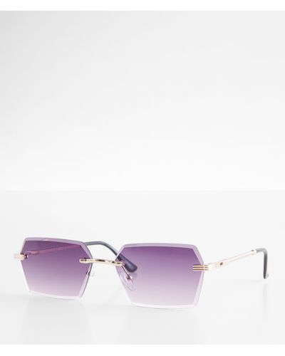 BKE Beveled Sunglasses - Purple