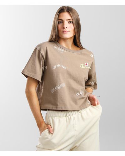Champion Heritage Cropped T-shirt - Brown