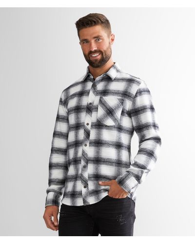 Outpost Makers Brushed Flannel Shirt - Gray