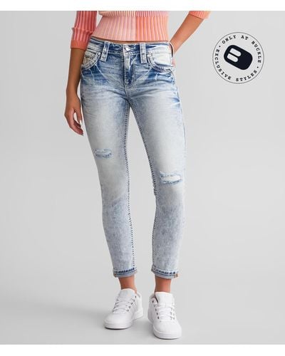 Rock Revival Eilish Mid-rise Ankle Skinny Stretch Jean - Blue