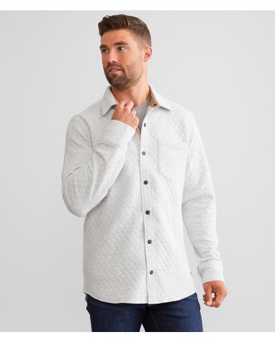 Outpost Makers Quilted Flannel Shirt - White