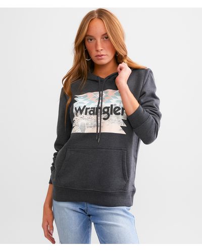 Wrangler Retro Logo Hooded Sweatshirt - Black