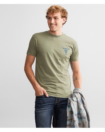 Departwest Longhorn Mountain T-shirt - Green
