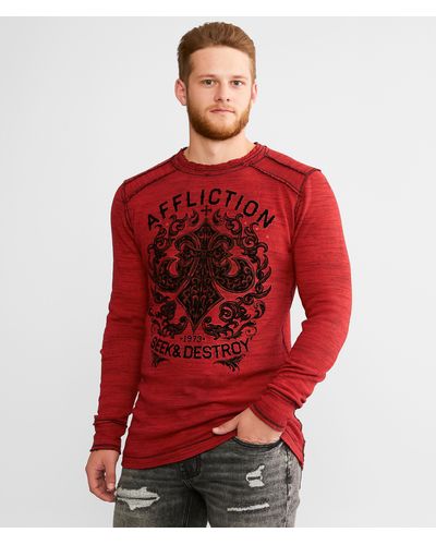 Affliction Signify Reversible Thermal - Red