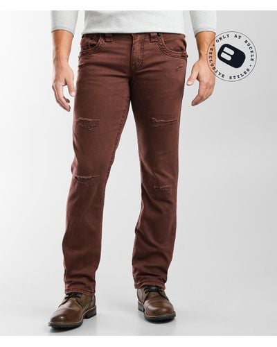 Rock Revival Lambeth Straight Stretch Pant - Brown
