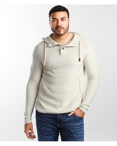 Outpost Makers Hooded Henley Sweater - Natural