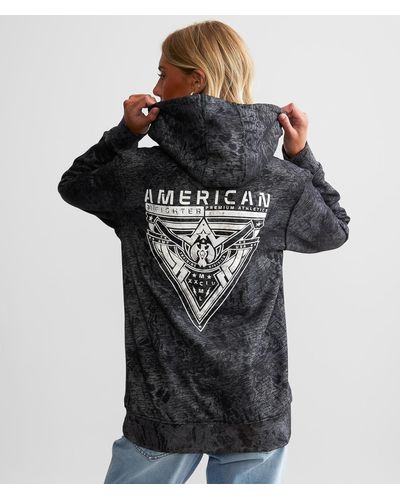American Fighter Crestline Hooded Sweatshirt in Black Lyst