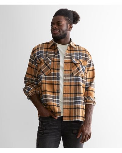 Hurley Santa Cruz Shoreline Flannel Shirt - Brown