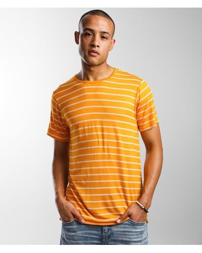 Rustic Dime Striped T-shirt - Yellow
