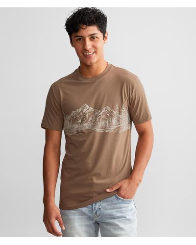 Tentree Mountain Scenic T-shirt - Brown