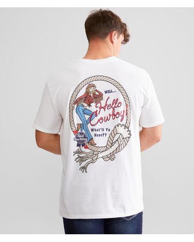 Hooey Pabst Blue Ribbon Beer T-shirt - White