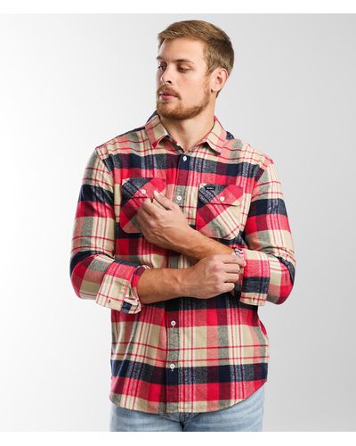 RVCA That'll Work Flannel Shirt - Pink