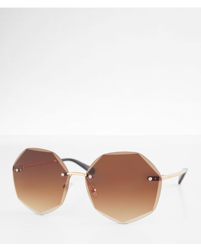 BKE Geo Trend Sunglasses - Brown