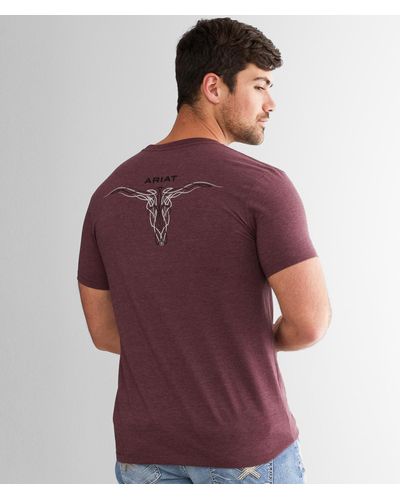 Ariat Pinstripe T-shirt - Purple