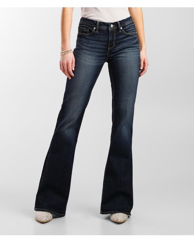 Buckle Black Fit No. 53 Mid-rise Flare Jean - Blue