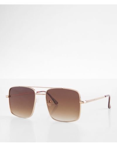 BKE Square Sunglasses - Metallic