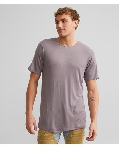 Rustic Dime Ribbed T-shirt - Gray