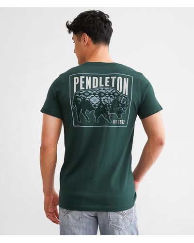 Pendleton Bison Stamp T-shirt - Green