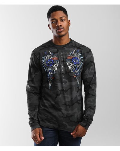 Affliction Twin Tribe T-shirt - Gray