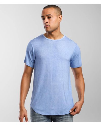Rustic Dime Long Body T-shirt - Blue