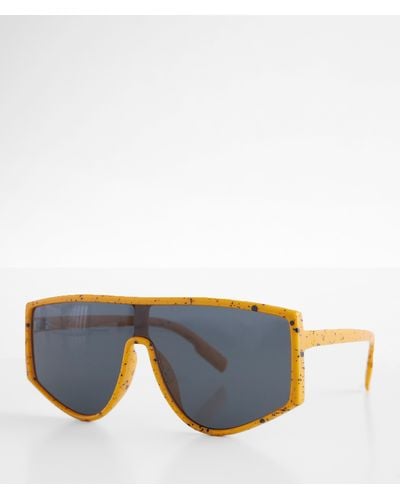 BKE Speckle Shield Sunglasses - Blue