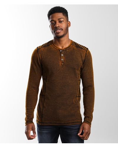 Buckle Black Thomas Thermal Henley - Brown