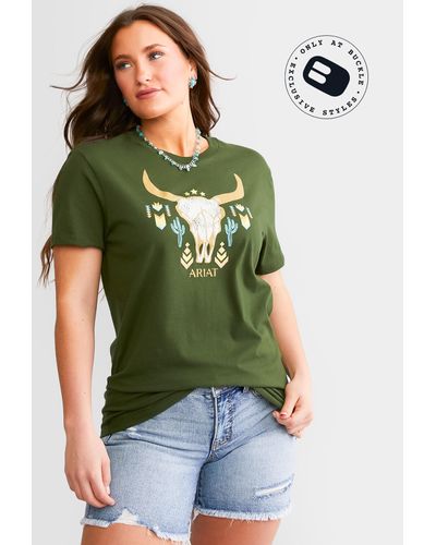 Ariat Stitch Steer T-shirt - Green