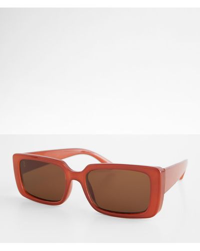 BKE Trend Rectangle Sunglasses - Brown
