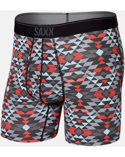 Saxx Underwear Co. Quest 2.0 Stretch Boxer Briefs - Blue