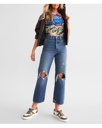 Levi's Ribcage Ankle Straight Jean - Blue