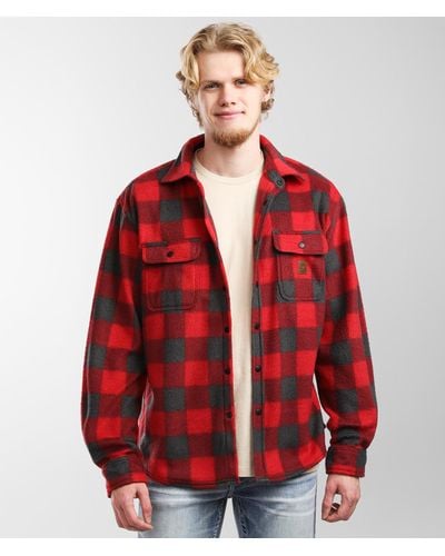 Brixton Bowery Artic Flannel Shirt - Red