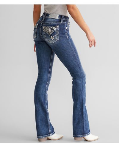 Miss Me Mid-rise Tailored Boot Stretch Jean - Blue