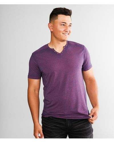Buckle Black Burnout T-shirt - Purple