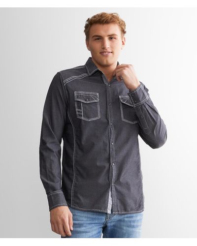 BKE Embroidered Athletic Shirt - Gray