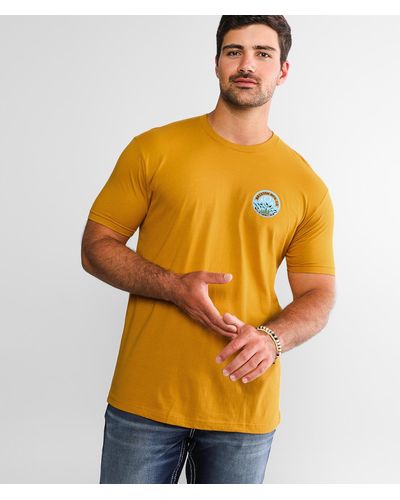 Brixton Tune Out T-shirt - Yellow